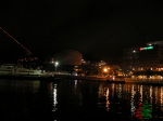 ライトアップされた長崎港周辺の夜景